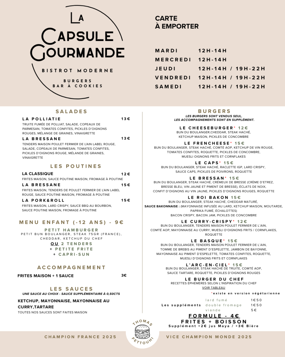 Carte à emporter