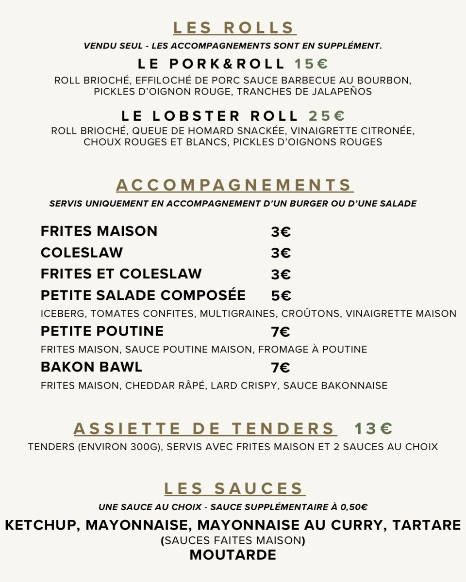 Rolls et accompagnements