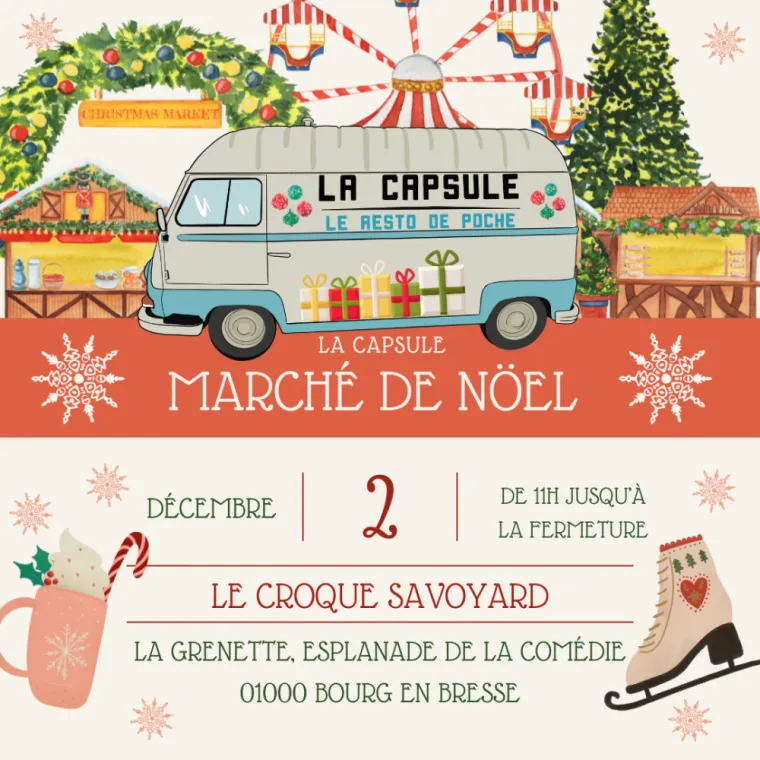 Marché de Noël 2023, Bourg-en-Bresse, La Capsule Gourmande