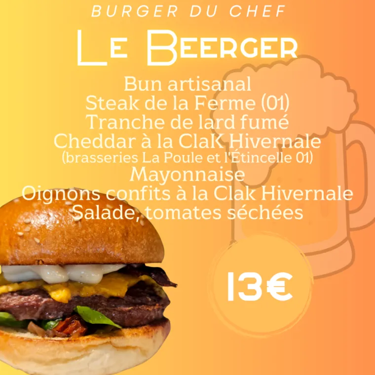 Le Beerger au restaurant La Capsule Gourmande, Bourg-en-Bresse, La Capsule Gourmande
